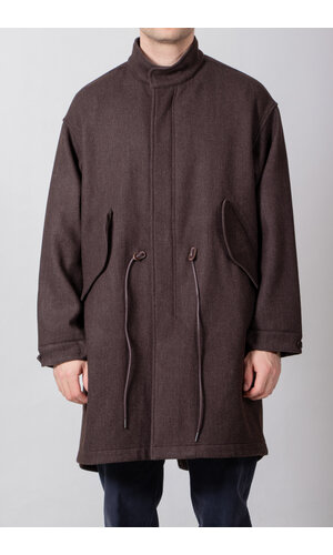 Rough Side Rough Side Jacket / Wool Fishtale Parka / Dark Brown