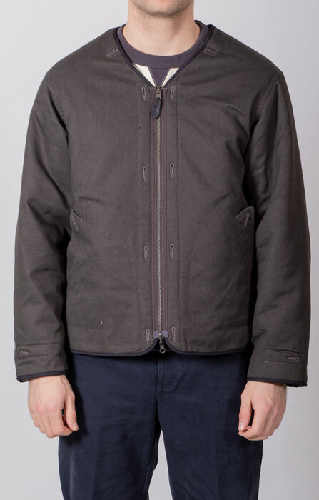 Rough Side Rough Side Liner-Jacke / Sherpa Zip Liner / Holzkohle