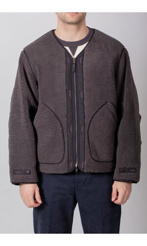 Rough Side Rough Side Liner-Jacket / Sherpa Zip Liner / Charcoal