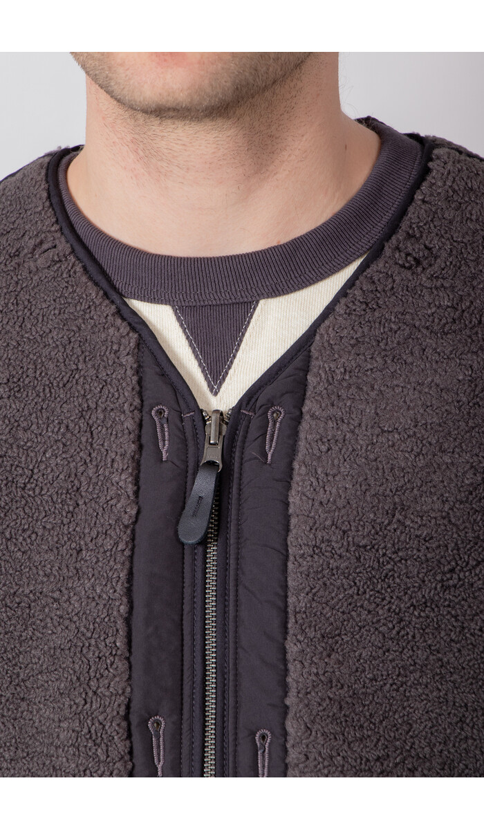 Rough Side Rough Side Liner-Jacket / Sherpa Zip Liner / Charcoal