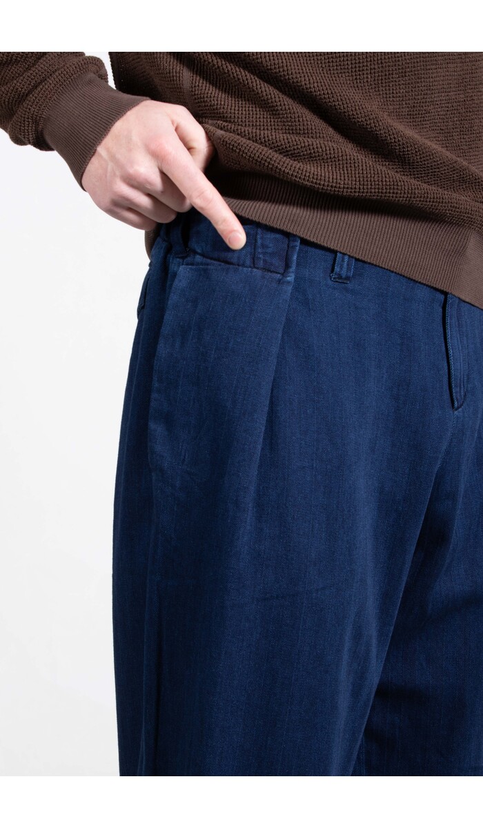 Yoost Yoost Broek / Hendrik Pants / Gestreepte Denim