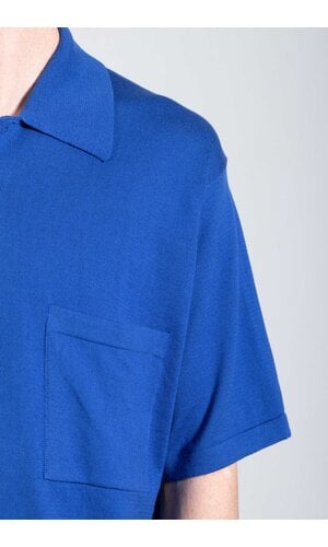 Universal Works Universal Works Polo / Pullover Knit Shirt II / Kobalt
