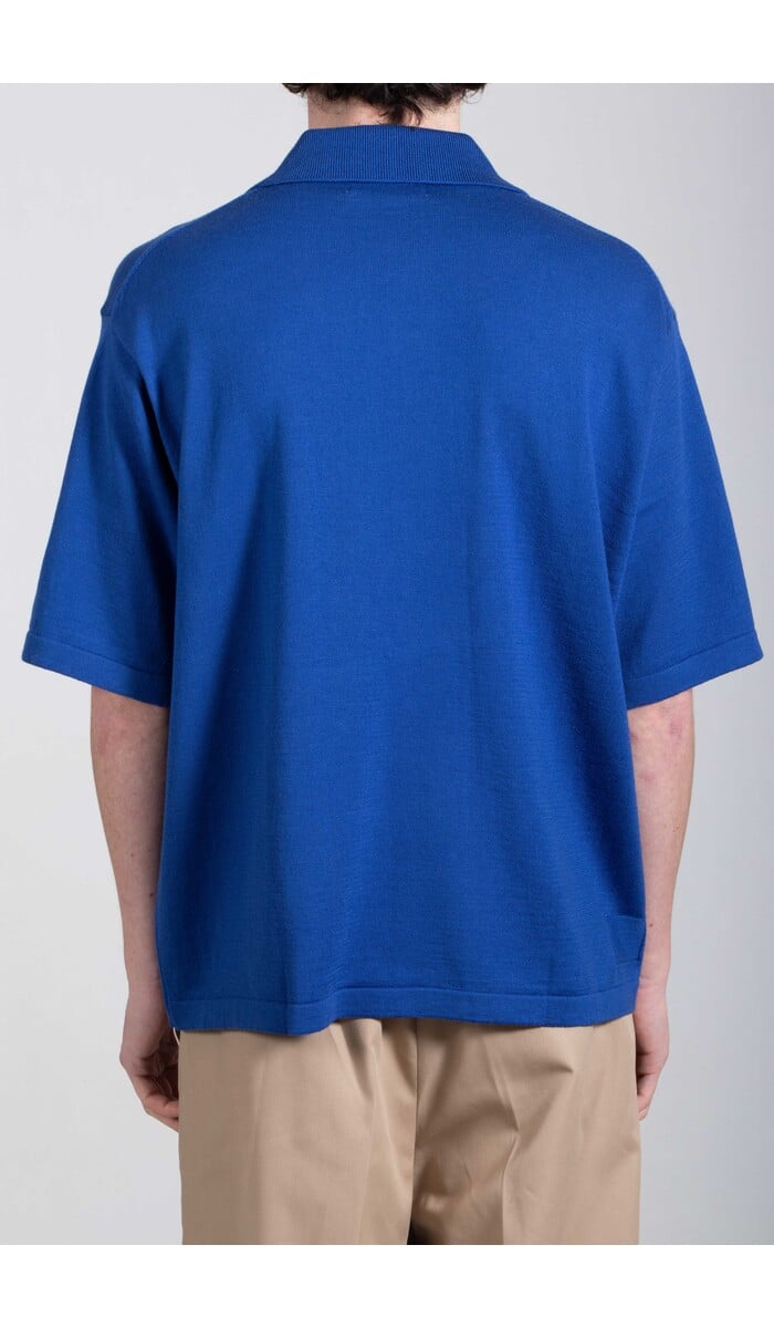 Universal Works Universal Works Polo / Pullover Knit Shirt II / Kobalt