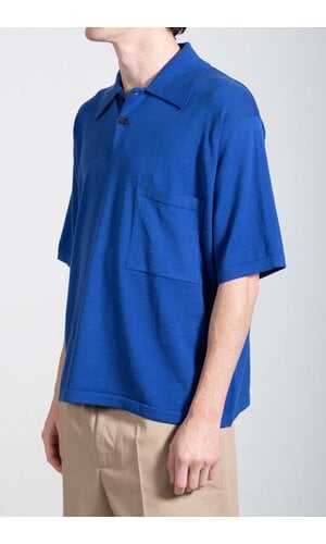 Universal Works Universal Works Polo / Pullover Knit Shirt II / Kobalt