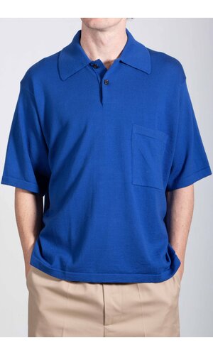 Universal Works Universal Works Polo / Pullover Knit Shirt II / Kobalt