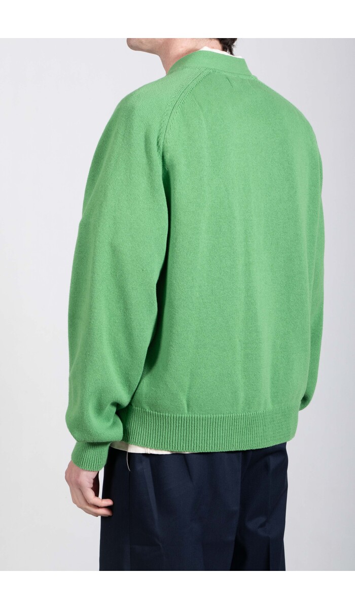 Universal Works Universal Works Vest / Pocket David Cardigan / Grasgroen