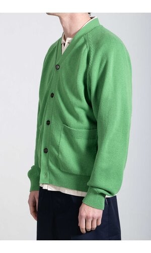 Universal Works Universal Works Vest / Pocket David Cardigan / Grasgroen