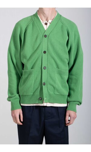 Universal Works Universal Works Vest / Pocket David Cardigan / Grasgroen