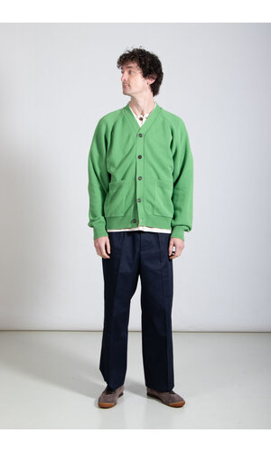 Universal Works Universal Works Vest / Pocket David Cardigan / Grasgroen