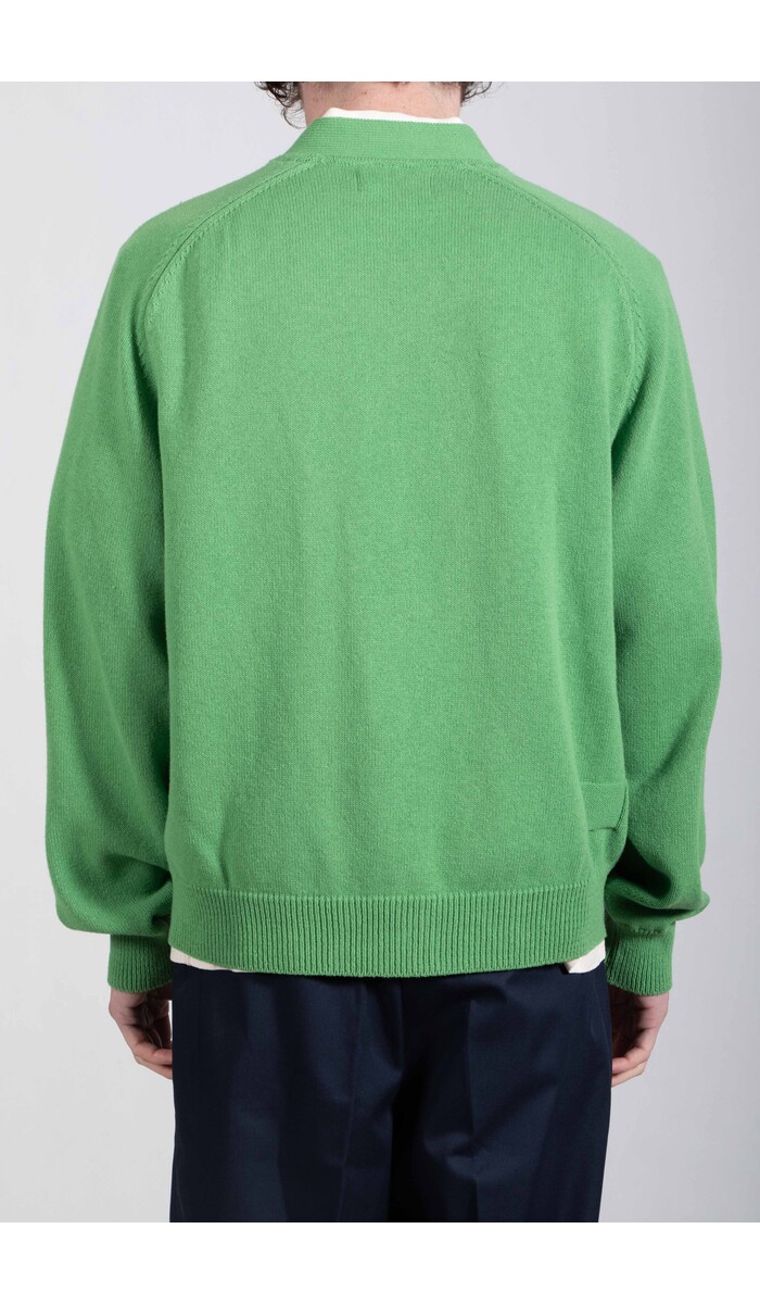 Universal Works Universal Works Vest / Pocket David Cardigan / Grasgroen