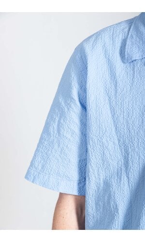 Universal Works Universal Works Overhemd / Road Shirt / Luchtblauw