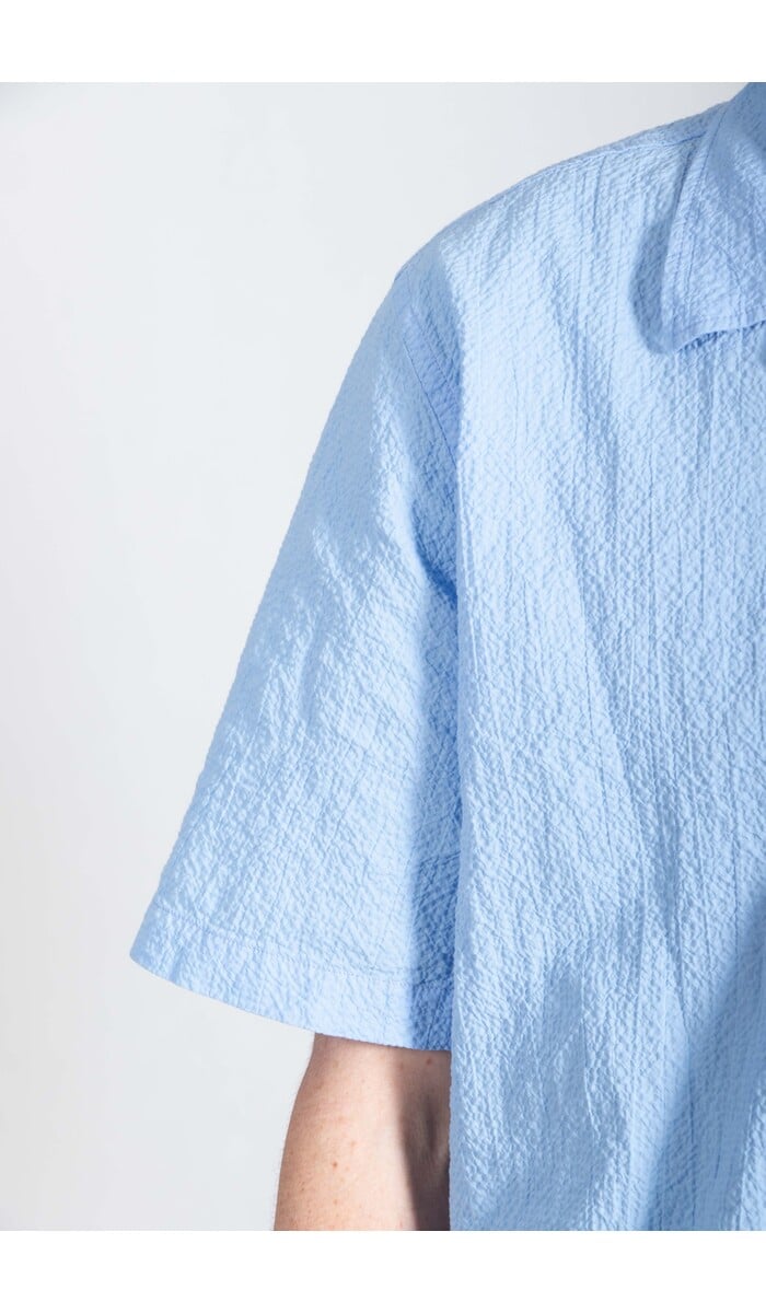 Universal Works Universal Works Overhemd / Road Shirt / Luchtblauw