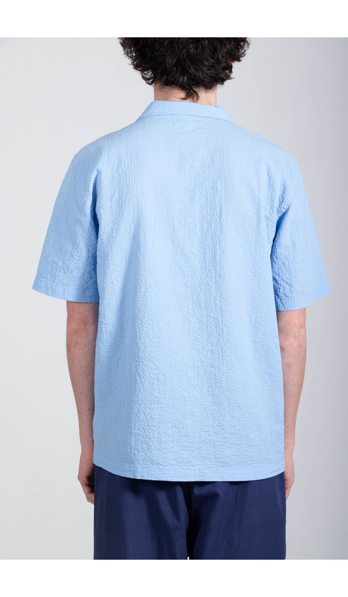 Universal Works Universal Works Overhemd / Road Shirt / Luchtblauw