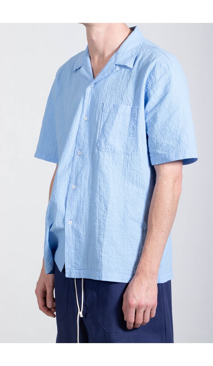 Universal Works Universal Works Overhemd / Road Shirt / Luchtblauw