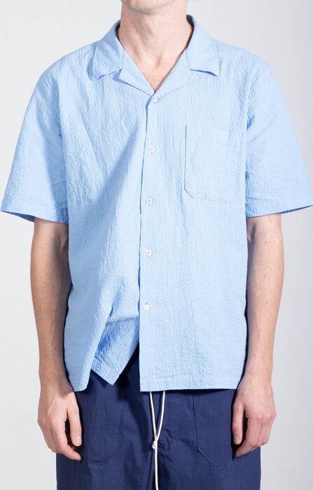 Universal Works Universal Works Hemd / Road Shirt / Himmelblau