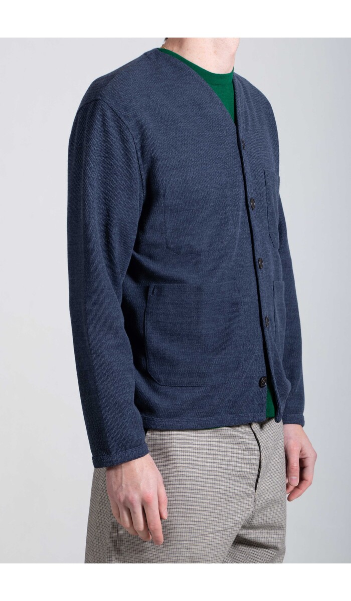 Universal Works Universal Works Vest / Cardigan / Onbestemd blauw