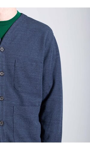 Universal Works Universal Works Vest / Cardigan / Onbestemd blauw