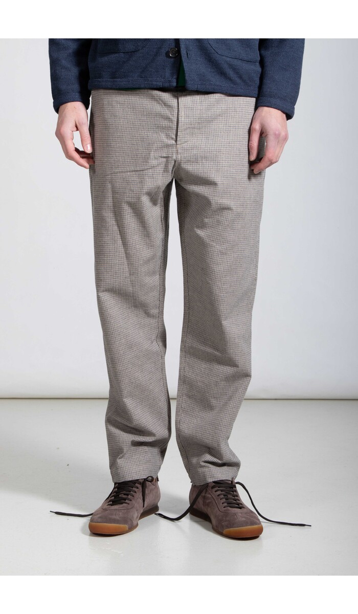 Universal Works Universal Works Broek / Military Chino / Blauwe Ruit