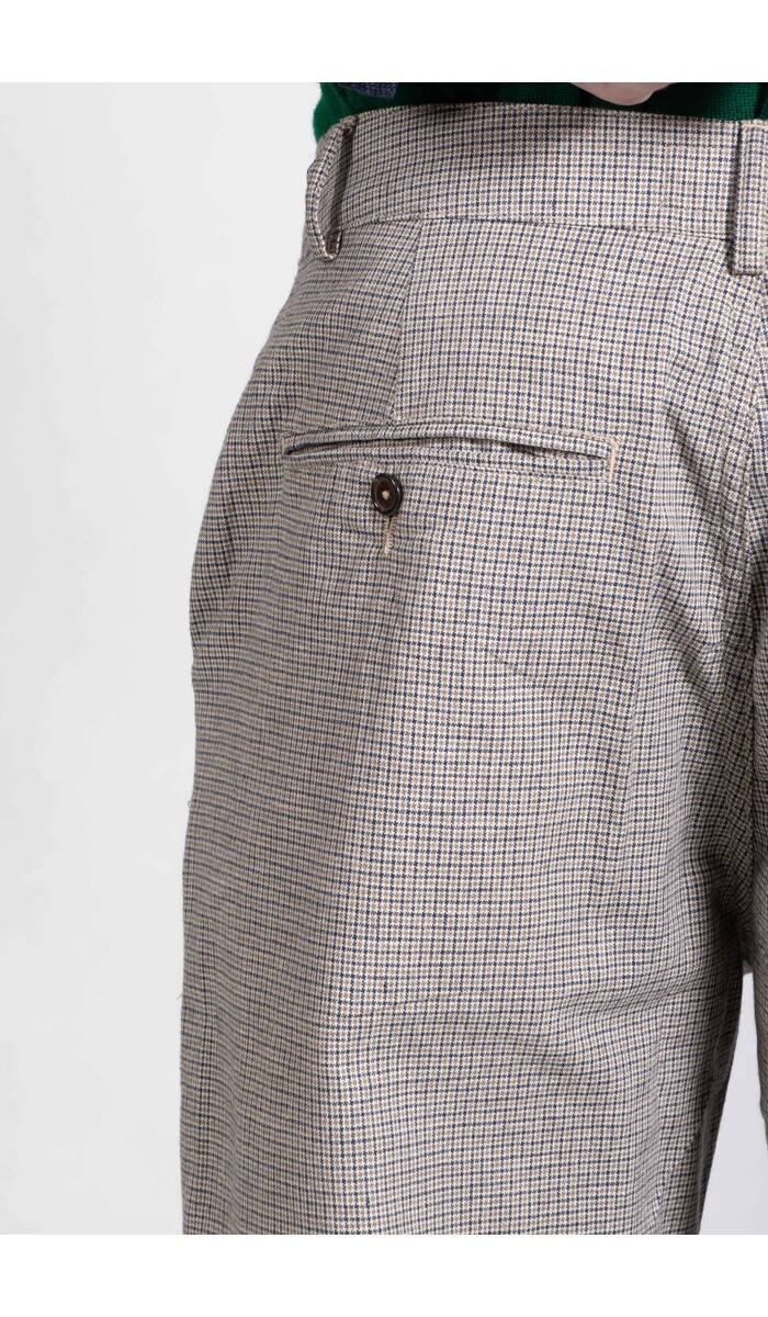 Universal Works Universal Works Broek / Military Chino / Blauwe Ruit