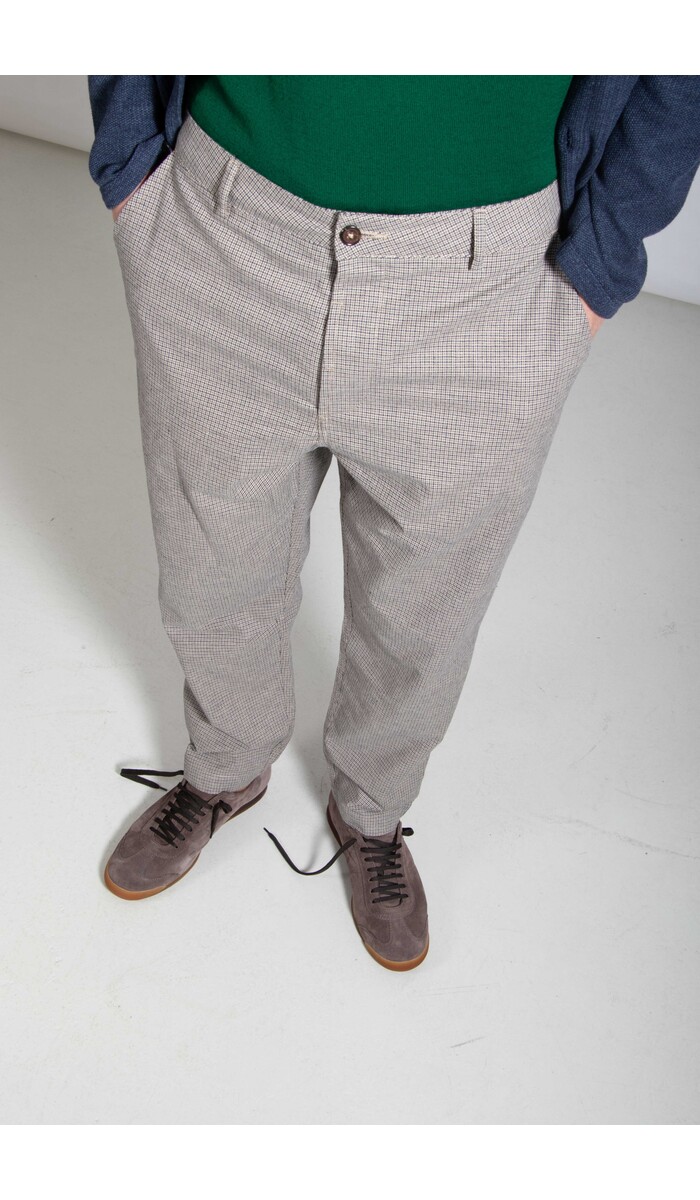 Universal Works Universal Works Broek / Military Chino / Blauwe Ruit