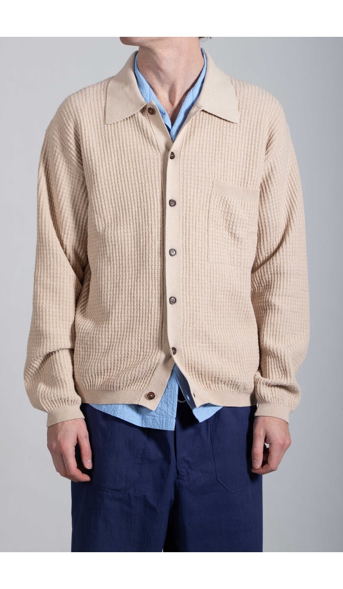 Universal Works Universal Works Vest / Knit Jacket / Beige