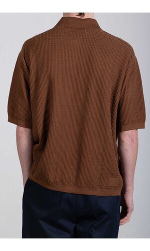 Universal Works Universal Works Polo / SS Knit Polo / Cocoa