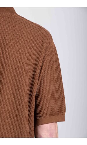 Universal Works Universal Works Polo / SS Knit Polo / Cocoa