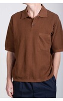 Universal Works Polo / SS Knit Polo / Cocoa