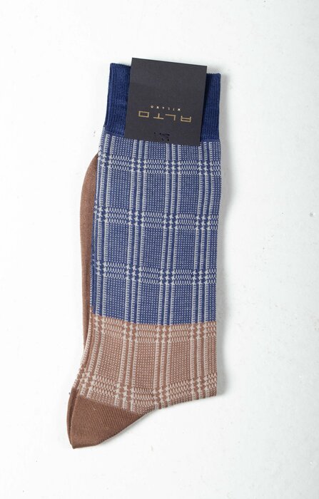 Alto Milano Alto Milano Sok / Ricoh / Blauw-Bruin