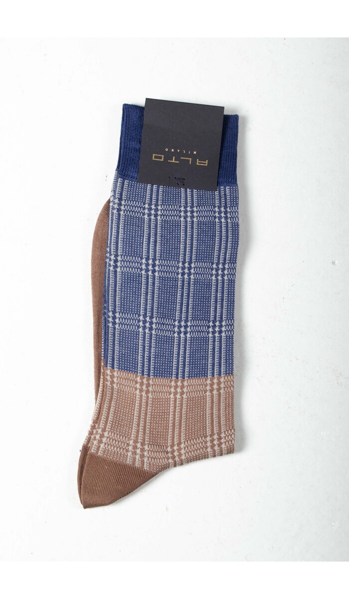 Alto Milano Alto Milano Sok / Ricoh / Blauw-Bruin