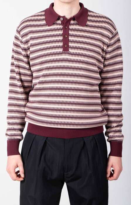 Fujito Fujito Pullover / Knit Polo Sweater / Oma Fujito Fujito Pullover / Knit Polo Sweater / Oma