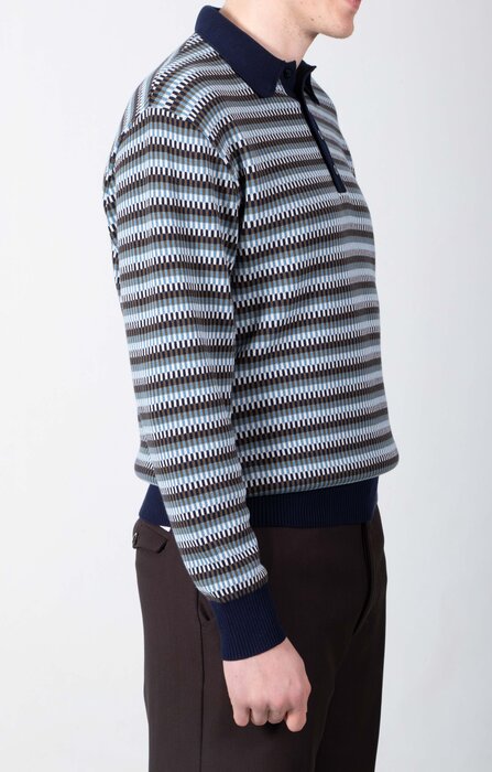 Fujito Fujito Trui / Knit Polo Sweater / Opa