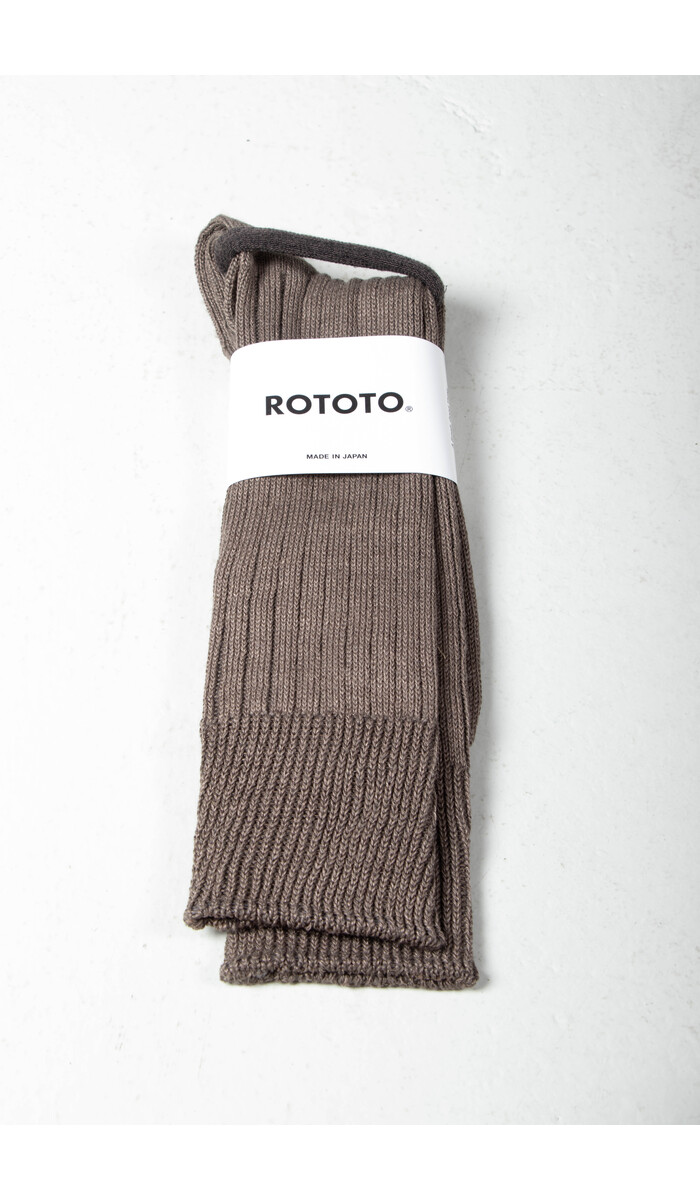 RoToTo RoToTo Sok / Linen Cotton Ribbed / Grijs RoToTo RoToTo Sok / Linen Cotton Ribbed / Grijs