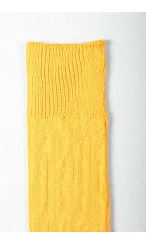 RoToTo RoToTo Socke / Linen Cotton Ribbed / Leuchtend Geld