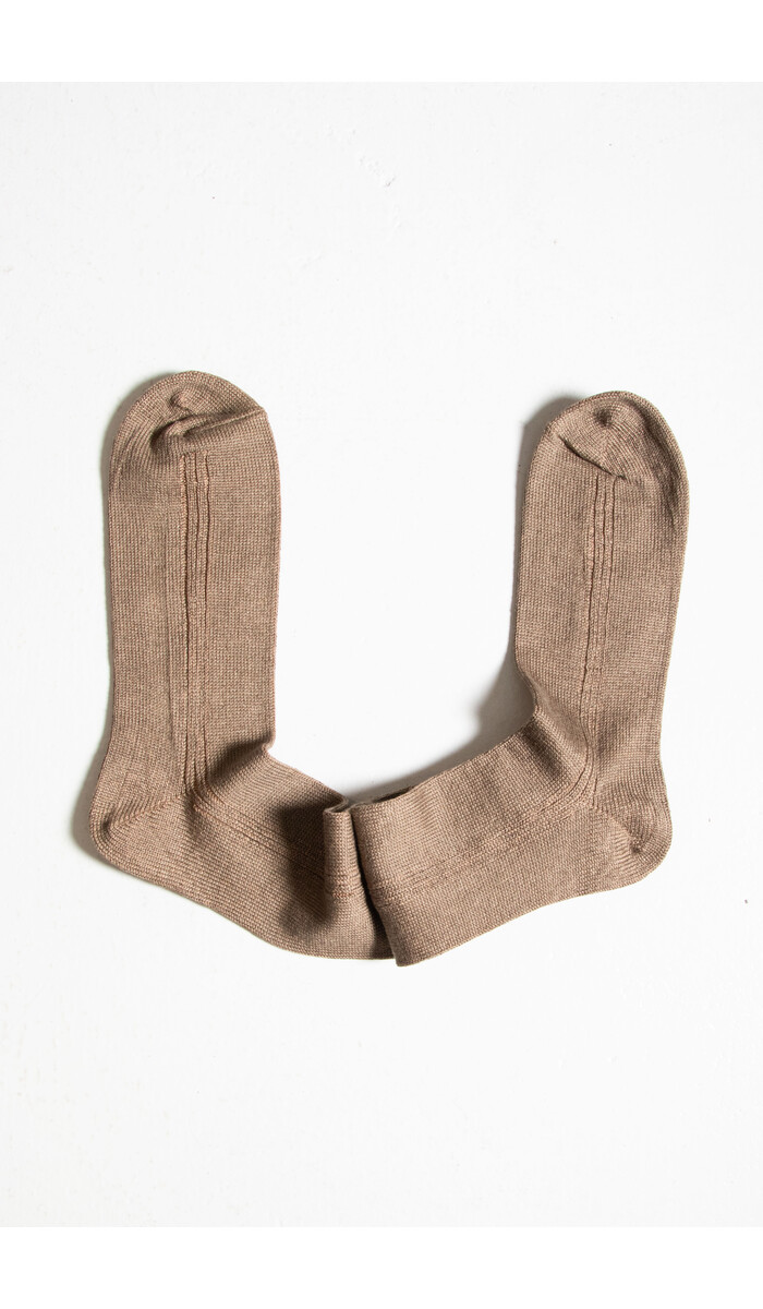 RoToTo RoToTo Socke / Vertical Line Linen / Oliv