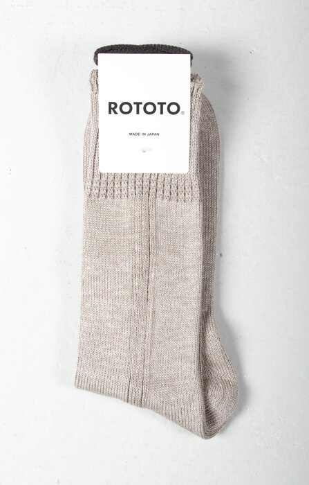 RoToTo RoToTo Sok / Vertical Line Linen / Beige