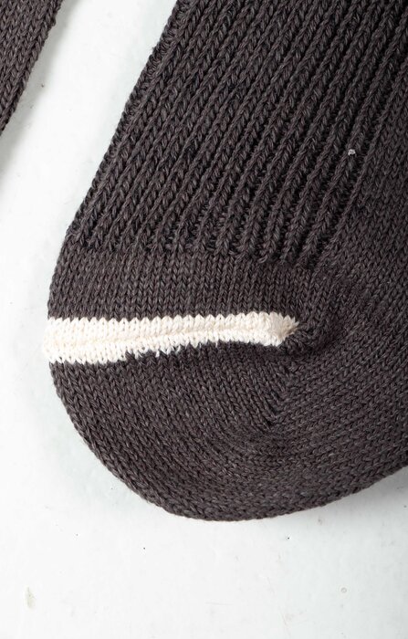 RoToTo RoToTo Sock / Washi Rib Crew Socks / Dark Grey