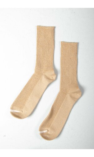 RoToTo RoToTo Sock / Washi Rib Crew Socks / Beige