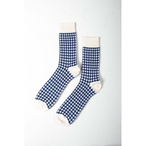 RoToTo RoToTo Sock / Gingham Check / Blue Check