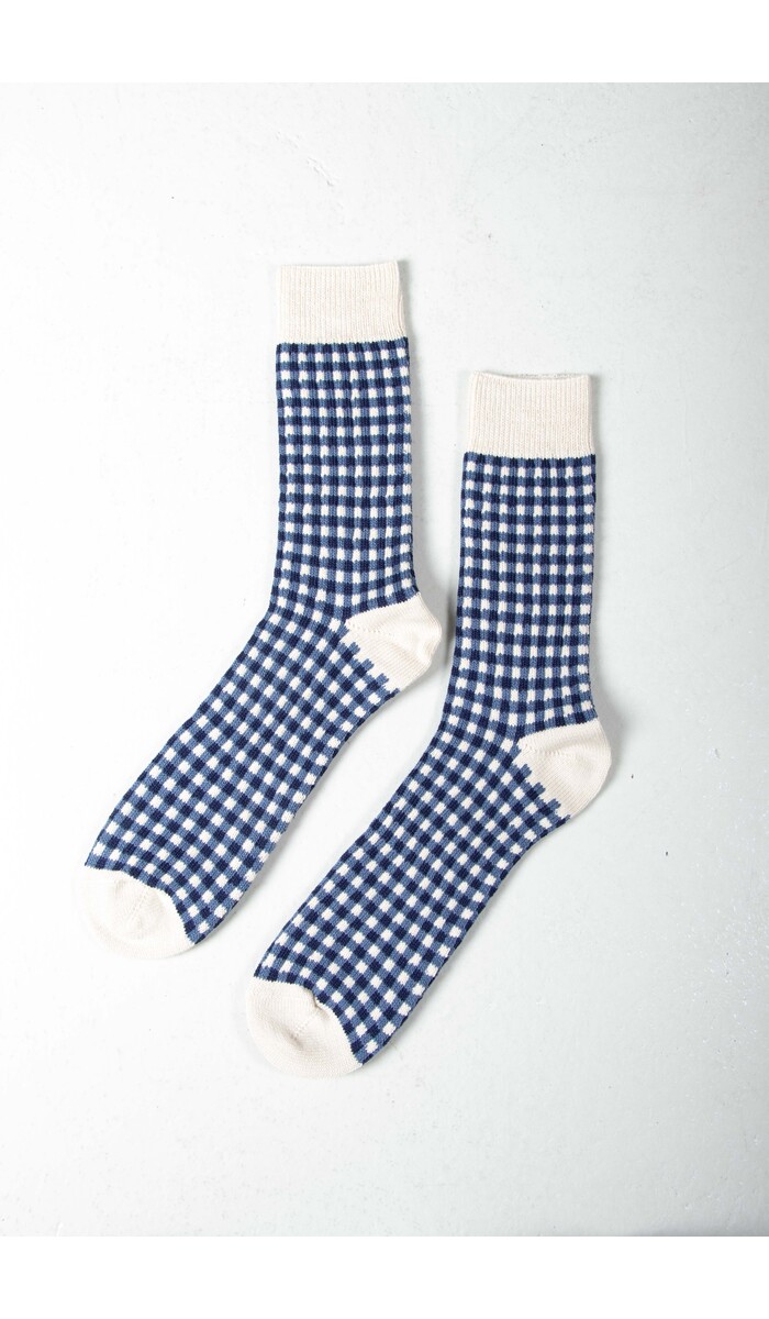 RoToTo RoToTo Sock / Gingham Check / Blue Check