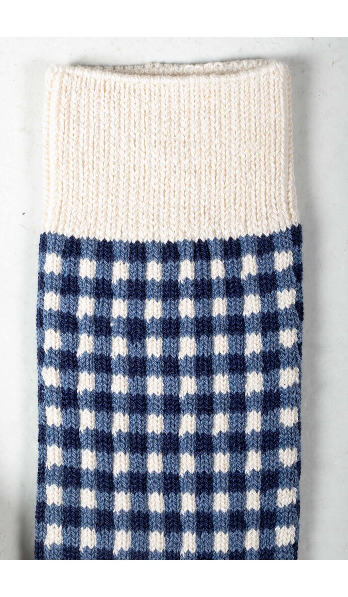 RoToTo RoToTo Sock / Gingham Check / Blue Check
