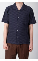Universal Works Overhemd / Road Shirt / Indigo Wafel