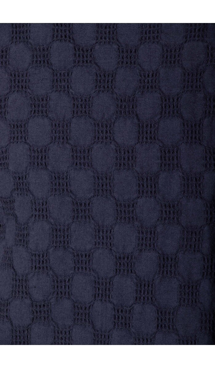 Universal Works Universal Works Overhemd / Road Shirt / Indigo Wafel