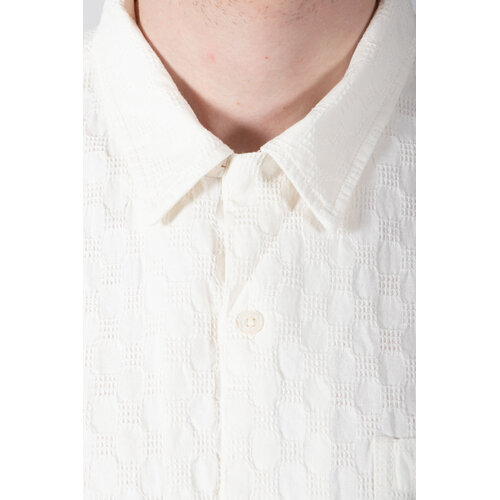 Universal Works Universal Works Overhemd / Road Shirt / Ecru Wafel