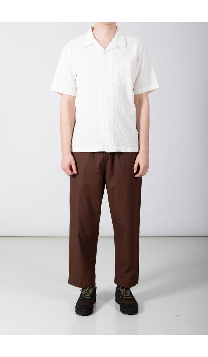 Universal Works Universal Works Overhemd / Road Shirt / Ecru Wafel