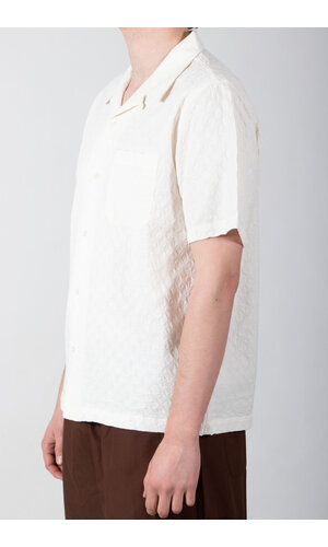 Universal Works Universal Works Overhemd / Road Shirt / Ecru Wafel