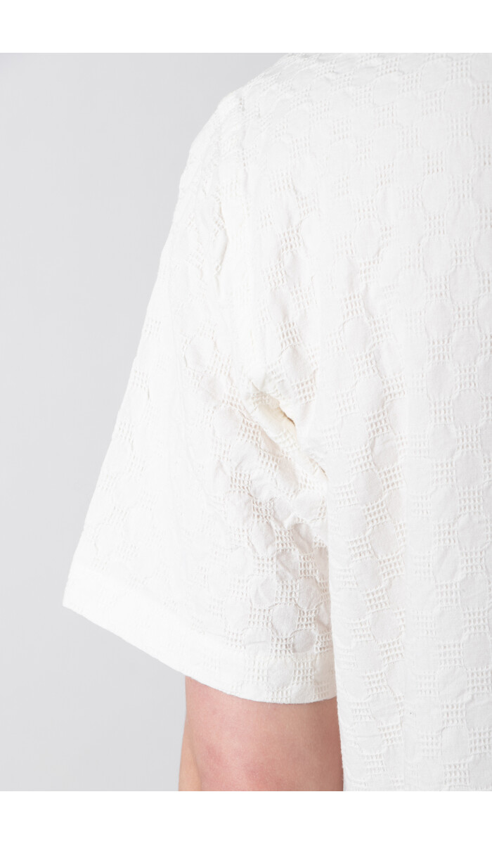 Universal Works Universal Works Overhemd / Road Shirt / Ecru Wafel