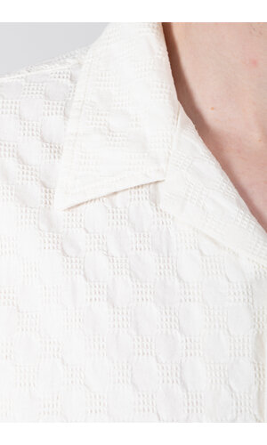 Universal Works Universal Works Overhemd / Road Shirt / Ecru Wafel