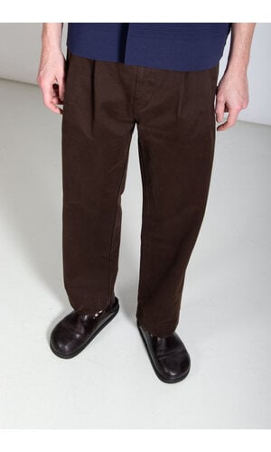 Parages Parages Broek / Wide Pleats / Donkerbruin Parages Parages Broek / Wide Pleats / Donkerbruin