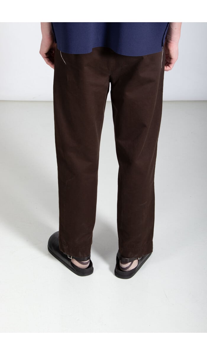Parages Parages Broek / Wide Pleats / Donkerbruin Parages Parages Broek / Wide Pleats / Donkerbruin